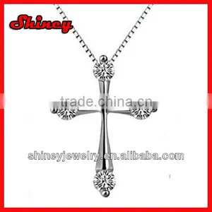 Stock Order !cheap Sideway Cross Necklace thumbnail-1