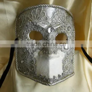 Hot Sell on Ebay Venice Mask Masquerade Birthday Party Mask Black Lace Half Face Venetian Mask With Drills Decoration thumbnail-6