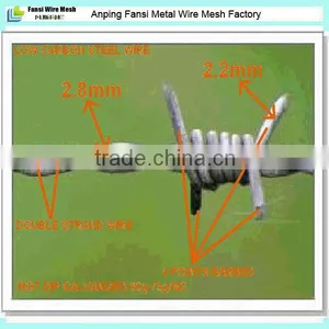 High Quality Galvanized 14 Gauge Barbed Wire in Store(supplier) thumbnail-1