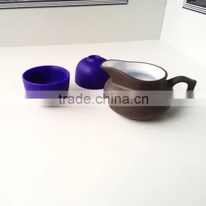 100% Food Grade Silicone Chinese Tea Cup and Saucer Wholesale thumbnail-4