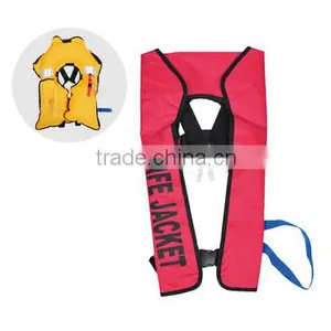 150N Inflatable Life Jacket RED HL5581 thumbnail-1