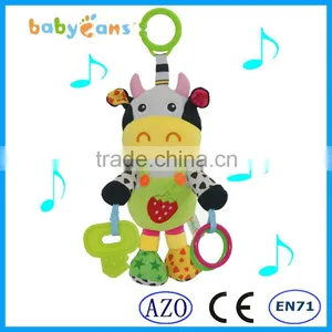 Babyfans China Wholesale Plush Music Teether Stuffed Best Quality Toys For Baby thumbnail-1