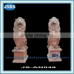 Antique Stone Garden Lion Statue for Sale thumbnail-1