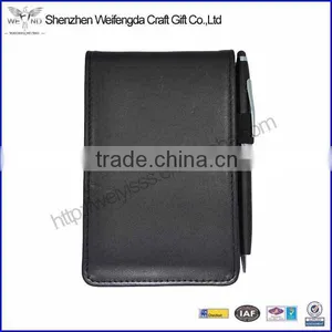 2015 Top Grade Deluxe Custom PU Leather Mini Notepad Holder thumbnail-1