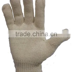 201 RAW WHITE 900 GRAMS 7 KNITTING COTTON SAFETY WORKING GLOVE thumbnail-1