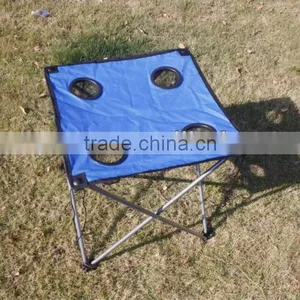 Outdoor Folding Table With 4 Cup Holders thumbnail-1