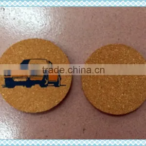 Customer Cork Coaster; Cork Coaster; Mdf Coaster With Cork Bottom thumbnail-4