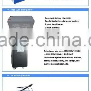 Good Quality and High Efficiency 4KW 96V Solar Power Off-grid System Kits For Home Use thumbnail-2