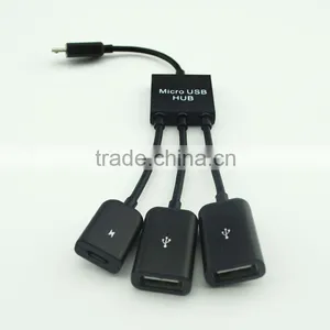 Customization 3 in 1 Micro Usb Hub Adapter for Mobile Phone thumbnail-6