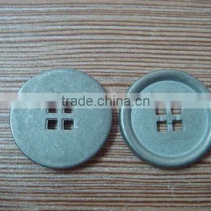 23mm 4 Holes Zinc Alloy Flat Metal Button thumbnail-1