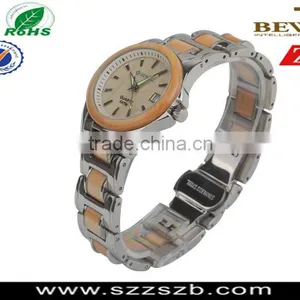 2016 Stainless Steel and Wooden Wrist Watch Ladies Watches thumbnail-2