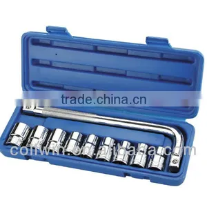 10 PCS Socket Set 1/2" Drive Socket Set With L Type Handle thumbnail-1