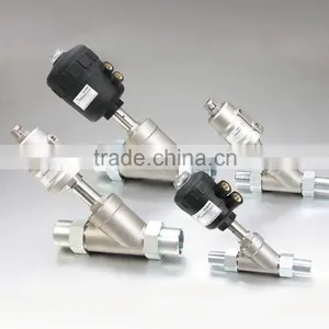 Compressor Male Straight 2 Way Air Actuated Angle Seat Valve thumbnail-1