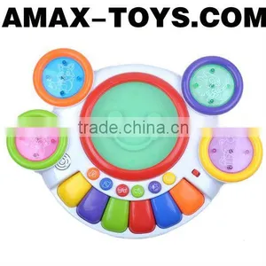 Bte-209328 Keyboard Drum Set Multifunctional Electric Music Toys Electronic Organ and Drum Set thumbnail-1