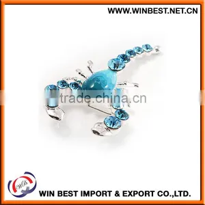 China Supplier Cheap Rhinestone Wedding Brooches thumbnail-3