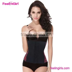 China Floral Printed 9 Steel Boned Waist Trainer thumbnail-1