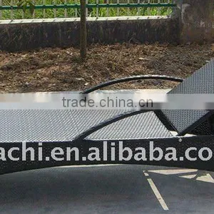 Rattan Round Outdoor Lounge Bed With Canopy thumbnail-1