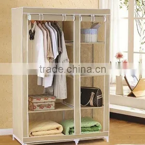 2015 Hot Sale Portable Folding Non-Woven Fabric Wardrobe thumbnail-1