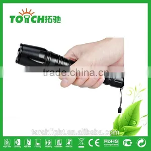 Bike Flashlight Professional Zoomable Emergency Flashlight High Power Super Waterproof Led Lamp by 2*18650 Battery With SOS Lamp thumbnail-3
