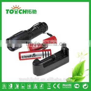2000Lm CRE E XM-L XML T6 Zoomable Adjustable 18650 LED Flashlight Led Flashlight Torch thumbnail-1