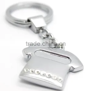 T Shirt Shaped Promotion Metal Blank Keychain thumbnail-1