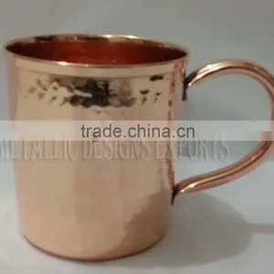 100% Solid Copper Hammered Driking Mug - 24 Oz thumbnail-1