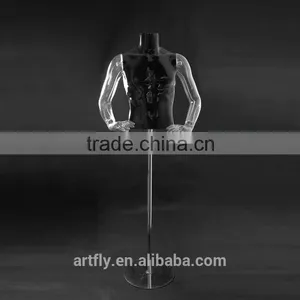 High Gloss White and Transparent Unbreakable Plastic Mannequin thumbnail-4