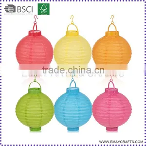 Hanging Paper Lantern With Led Battery Lights for Christmas thumbnail-1