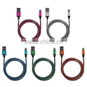 Braided Nylon Woven USB For Samsung Data Cable thumbnail-4