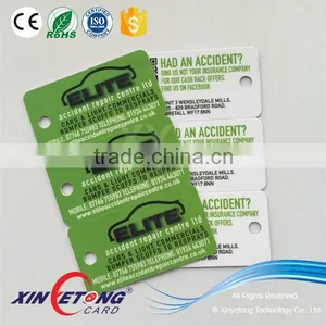 Plastic PVC Card Printed 3 UP Loyalty Card Key Tags thumbnail-3
