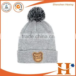 Cute Cartoon Knitted Beanie Winter Hats Pom Hip Hop Cheap Custom Skull Hats thumbnail-2
