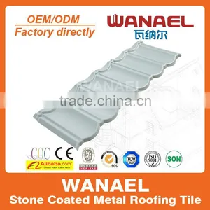1170*420mm 0.4mm Thickness Stone Coated Metal Roofing Tile Factory in Guangzhou thumbnail-1