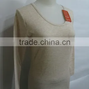 Long Sleeves Customized Thermal Keep Warm Plain Blank Tshirt thumbnail-1