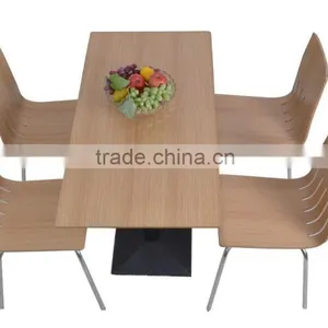 Price Military Canteen Fast Food Set Restaurant Furniture Chair With Bent Plywood Seating thumbnail-1