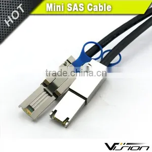 1m Black 28awg Mini SAS Cable SFF8088 to 8088 26pin to 26pin With OD 7.5mm thumbnail-1