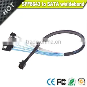Vision Mini SAS SFF-8643 to SATA 7pin With Sideband SGPIO Cable thumbnail-4
