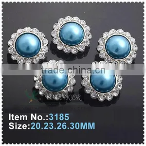 Hot Sale New Style Acrylic Rhinestone Button Flower Shape Sewing Silver Plating for Flower Center DIY Crafts thumbnail-1
