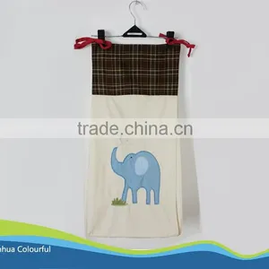 New Design Cotton Embroidery Nappy Stacker Diaper Bag Nappy Bag Diaper Stacker NA1016 thumbnail-1