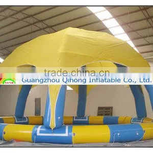 PVC Tarpaulin Inflatable Pool With Sunshade, Outdoor Swimming Pool Tent, Pool Tent Covers for Water Toy thumbnail-1