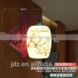 Chinese Style Jingdezhen Hand Painted Wall Lamp Night Light Porcelain Ceramic Bedroom Coffee Bar Restaurant Kitchen Lights thumbnail-2
