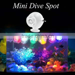Eco-friends High Quality Aquarium Fish Tank Submersible Waterproof Underwater RGB Led Spotlight Light thumbnail-2