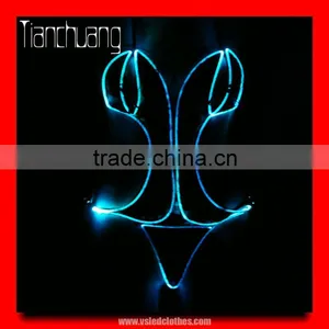 RF Remote LED Light up Lingerie for Club Dance, Night Club Girl Wear 2016 New thumbnail-1