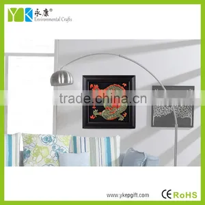 High Quality Decorative Modern Chinese Dragon Wooden Carving Embossed Wall Art thumbnail-3