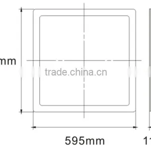 CE RoHS Certificated Square 36W LED Elevator Ceiling Light Panel thumbnail-2