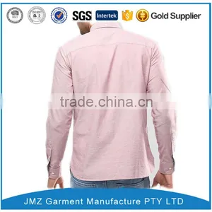 OEM Premium Oxford Shirt in Pink With Long Sleeves thumbnail-2