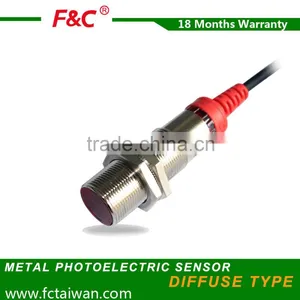 F&C M18 Metal Diffuse Photoelectric Sensor for Sales thumbnail-1