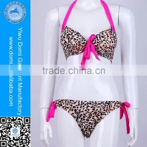 Classical Leopard Printed Push up Honey Girl Sexy Bikini Modest Swimwear thumbnail-1
