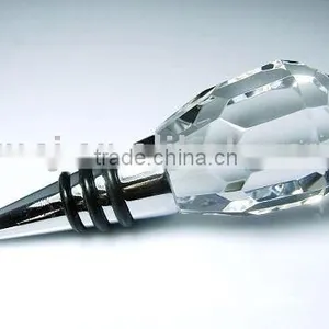 WBS-08,glass Wine Bottle Stopper for Corporate Gift thumbnail-1