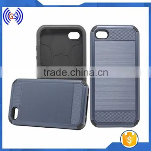 In Stock Phone Case Brush Metal Color Phone Case TPU PC Combo Case thumbnail-1