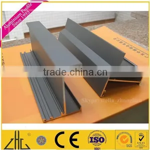 Wow!! Custom Anodized Matt Gunmetal Color Aluminium Extrusion With Logo/different Color Paint Aluminium Profile Cladding Coating thumbnail-4